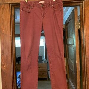 Rock Bottom Price Cabi burgundy jeans #919 Size 10